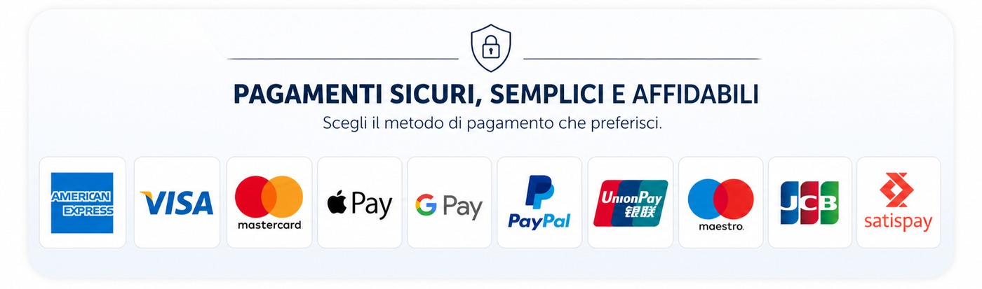 Pagamenti sicuri, semplici e affidabili